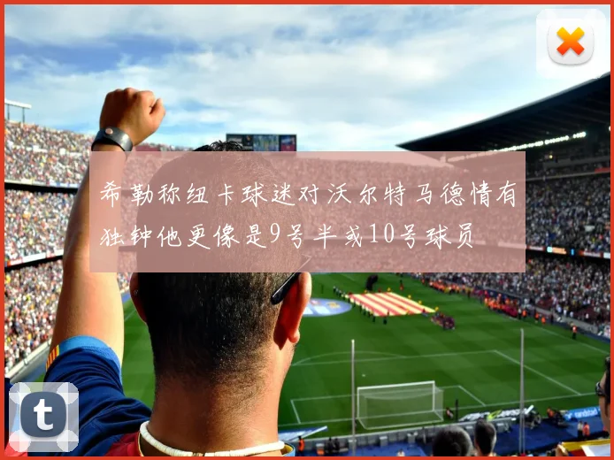 希勒称纽卡球迷对沃尔特马德情有独钟他更像是9号半或10号球员